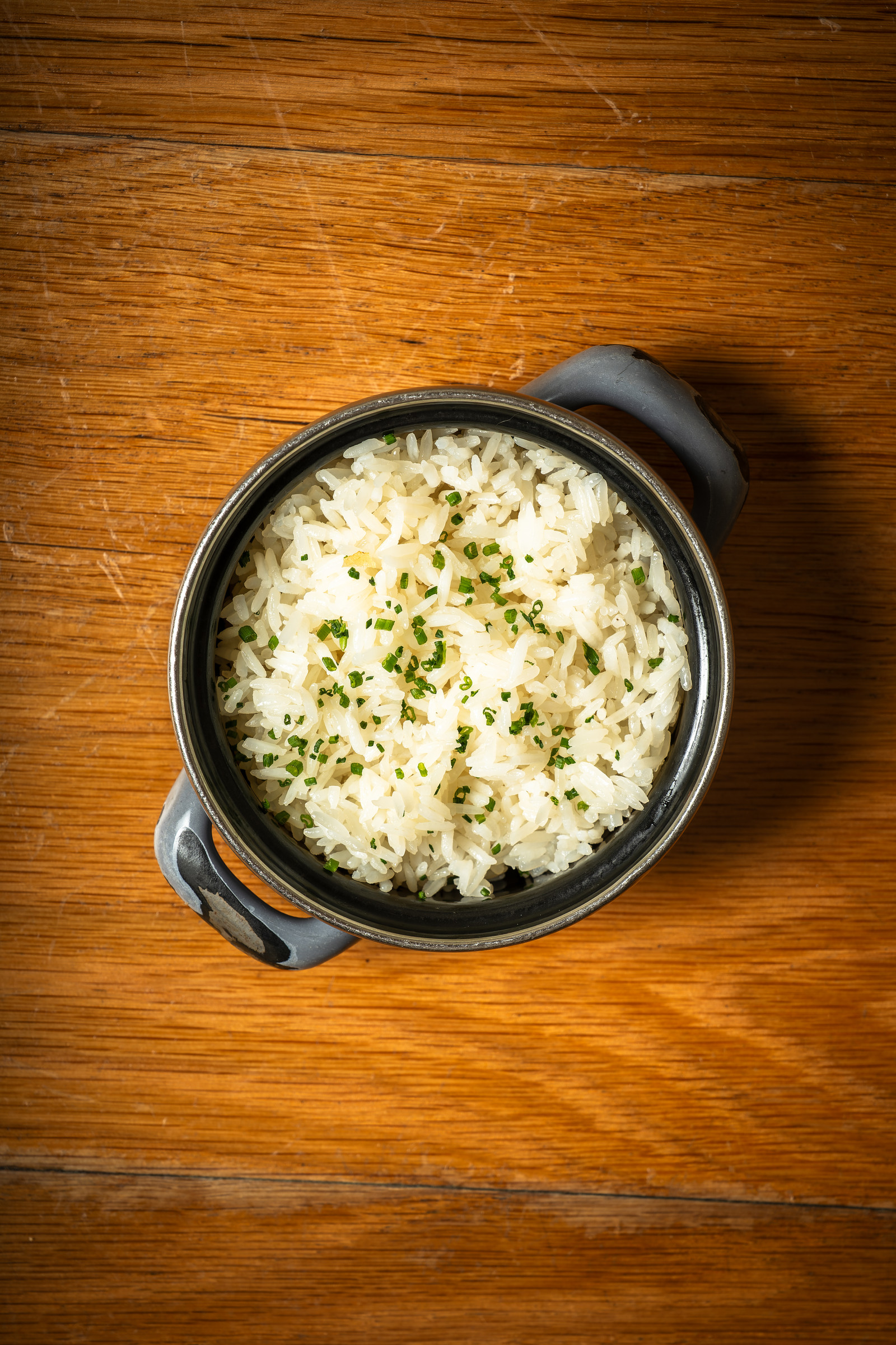 Arroz blanco, en la carta de Leche de Tigre