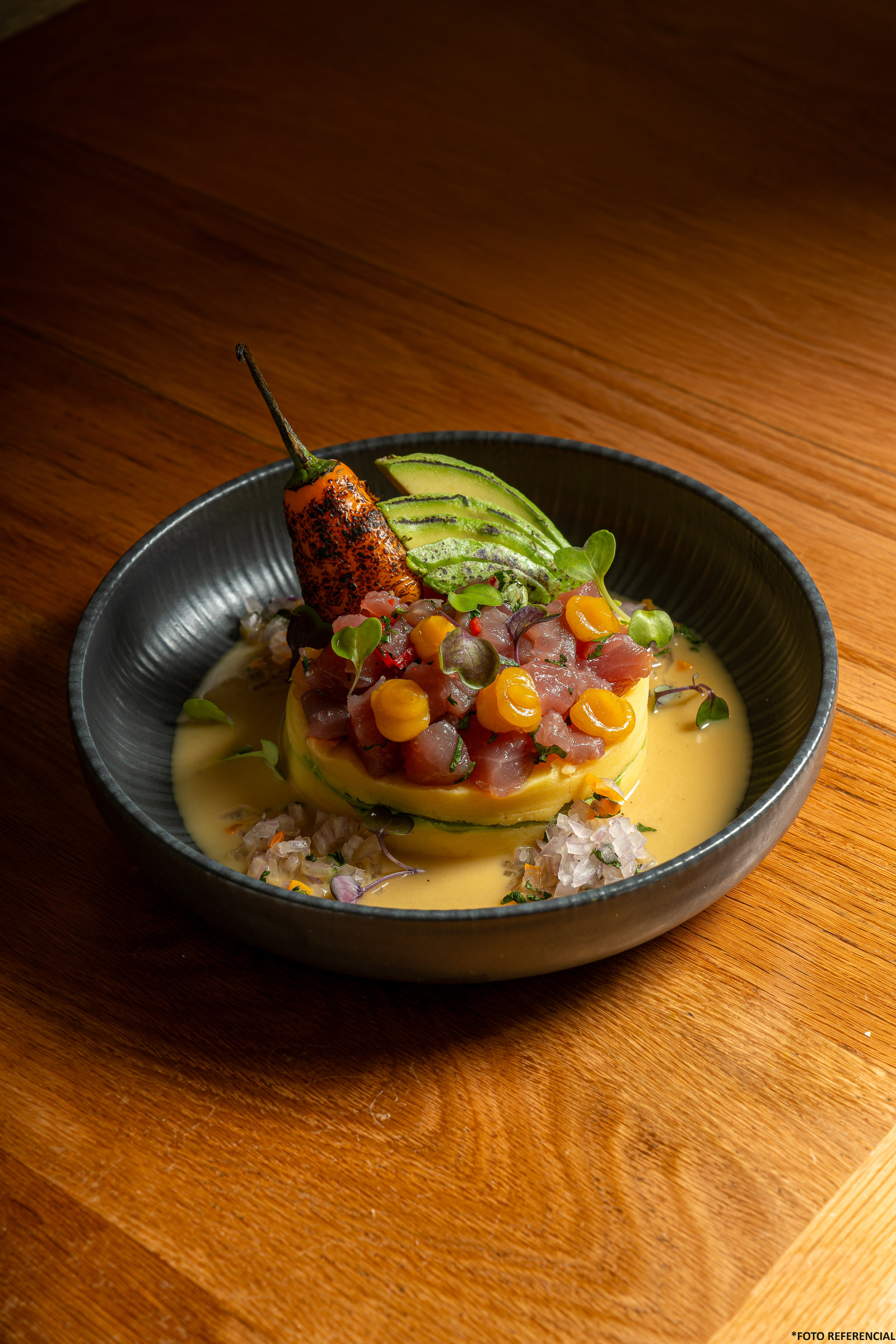 Causa del día, en la carta de Leche de Tigre