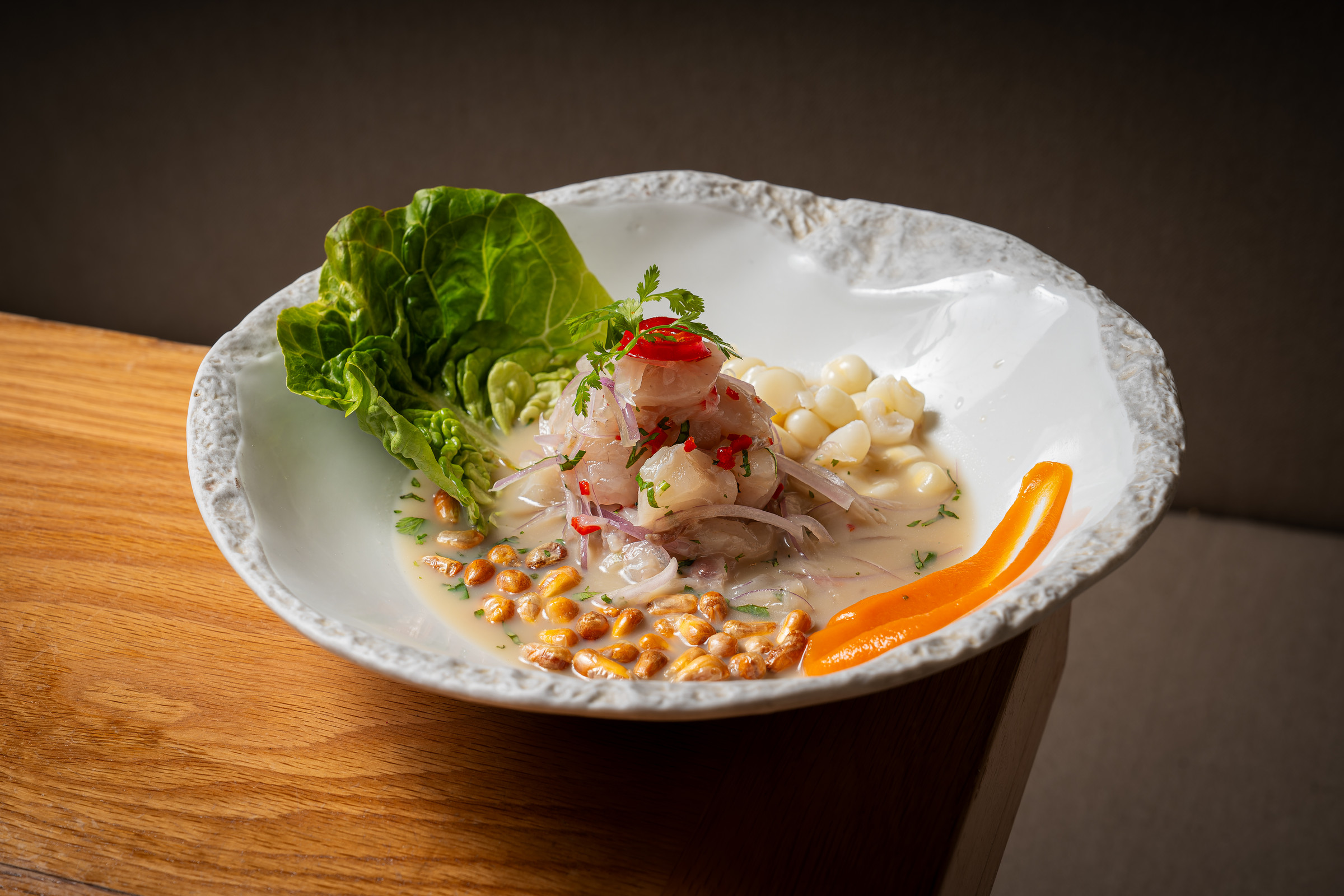 Ceviche clásico, en la carta de Leche de Tigre